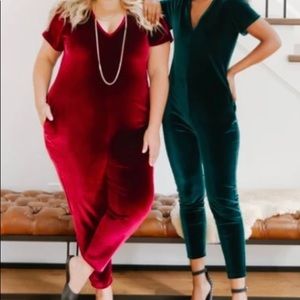 Red Velvet Merry Romper